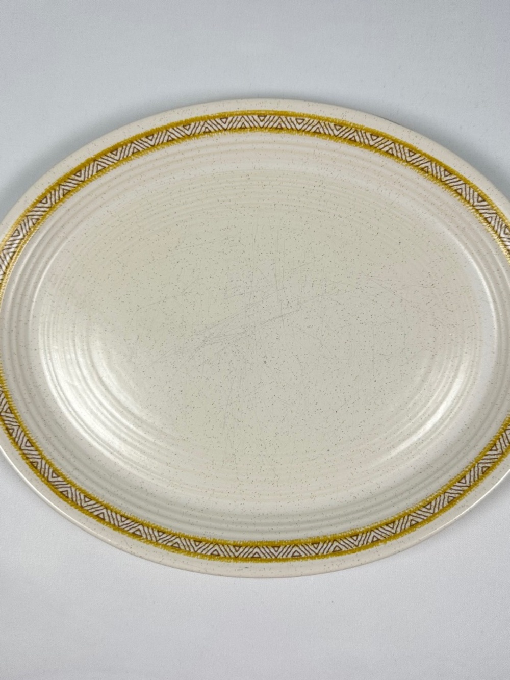 Franciscan Hacienda Gold USA Platter Mid Century Modern Style 1960s-1970s